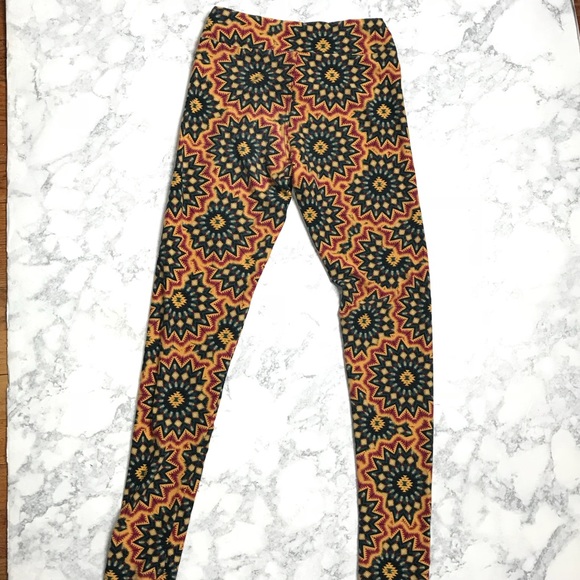 Lularoe Tween Leggings Geometric Sunburst - Picture 5 of 5